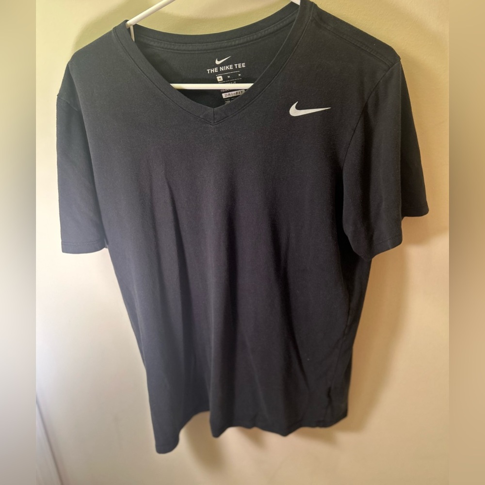 Black Nike V Neck - T Shirt